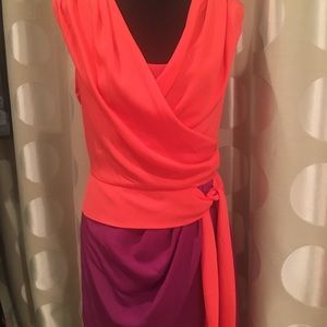 Suz I Chin for Maggy Boutique color block dress